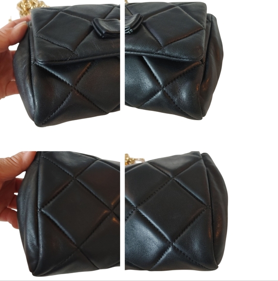 Salvatore Ferragamo Black Quilted Leather Mini Miss Vara Bag - Picture 10 of 16